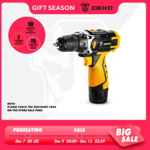 DEKO Cordless Drill 12V 16V 20V Mini Wireless Power tool